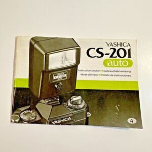 Yashica CS-201 Auto Flash Instruction Manual